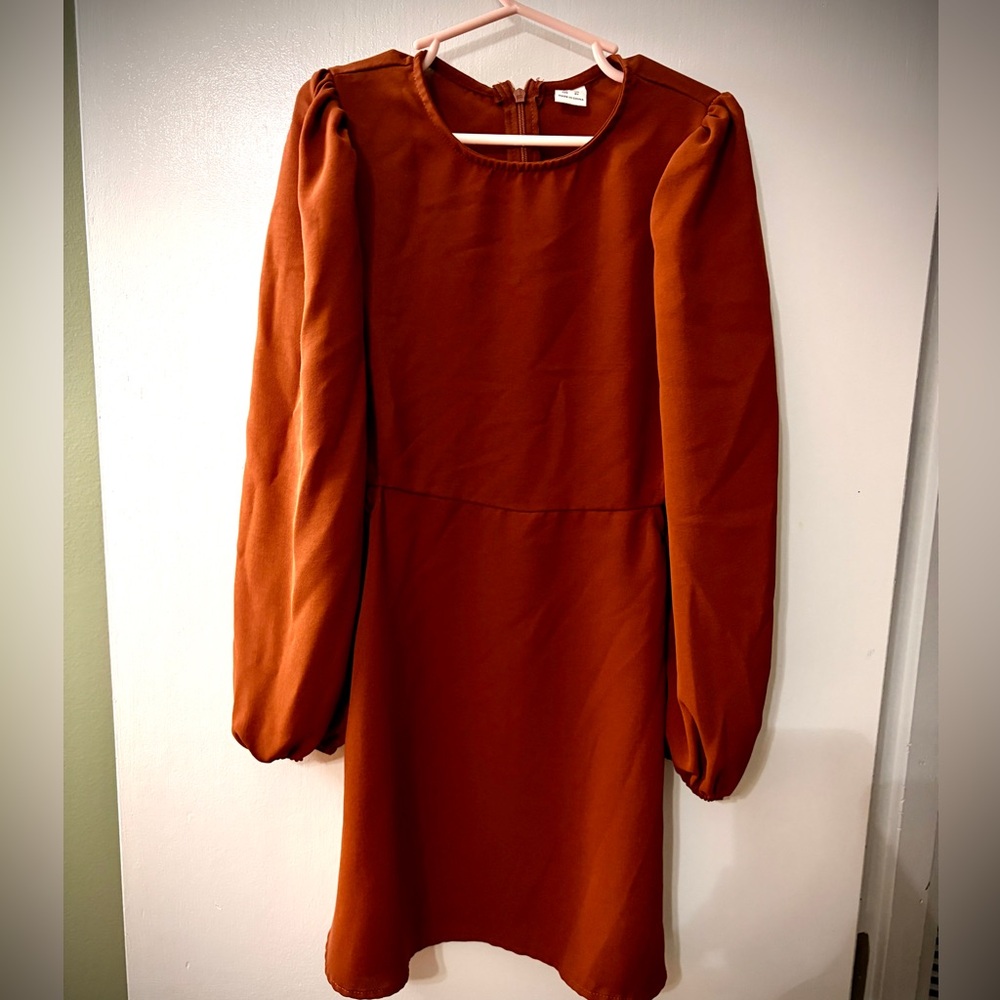 Elegant Kids Formal Dress in Warm Rust